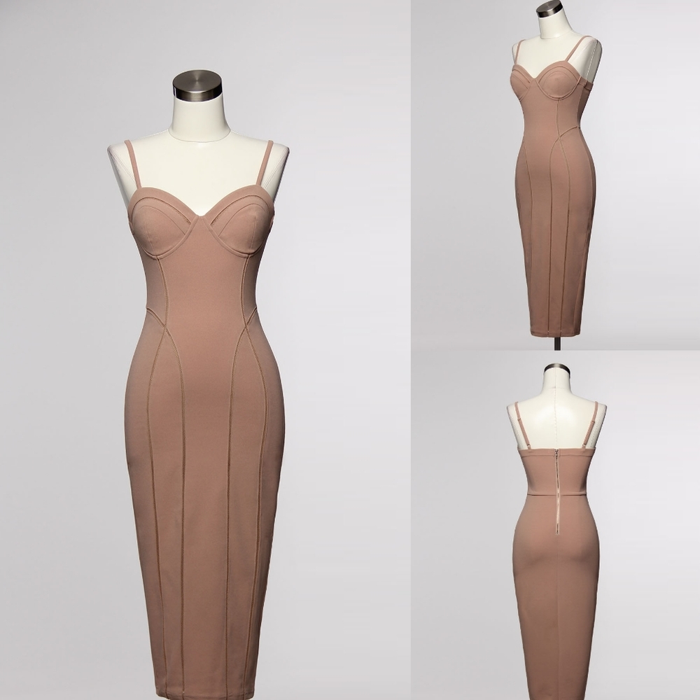 Entry's plum pink pencil dress